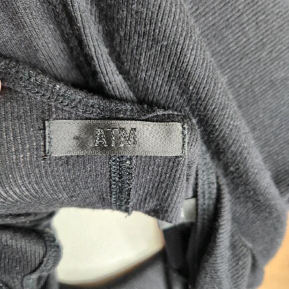 ATM Anthony Thomas Melillo Modal Rib Wrestler Tank Black Women's Medium FLAW - Picture 7 of 12